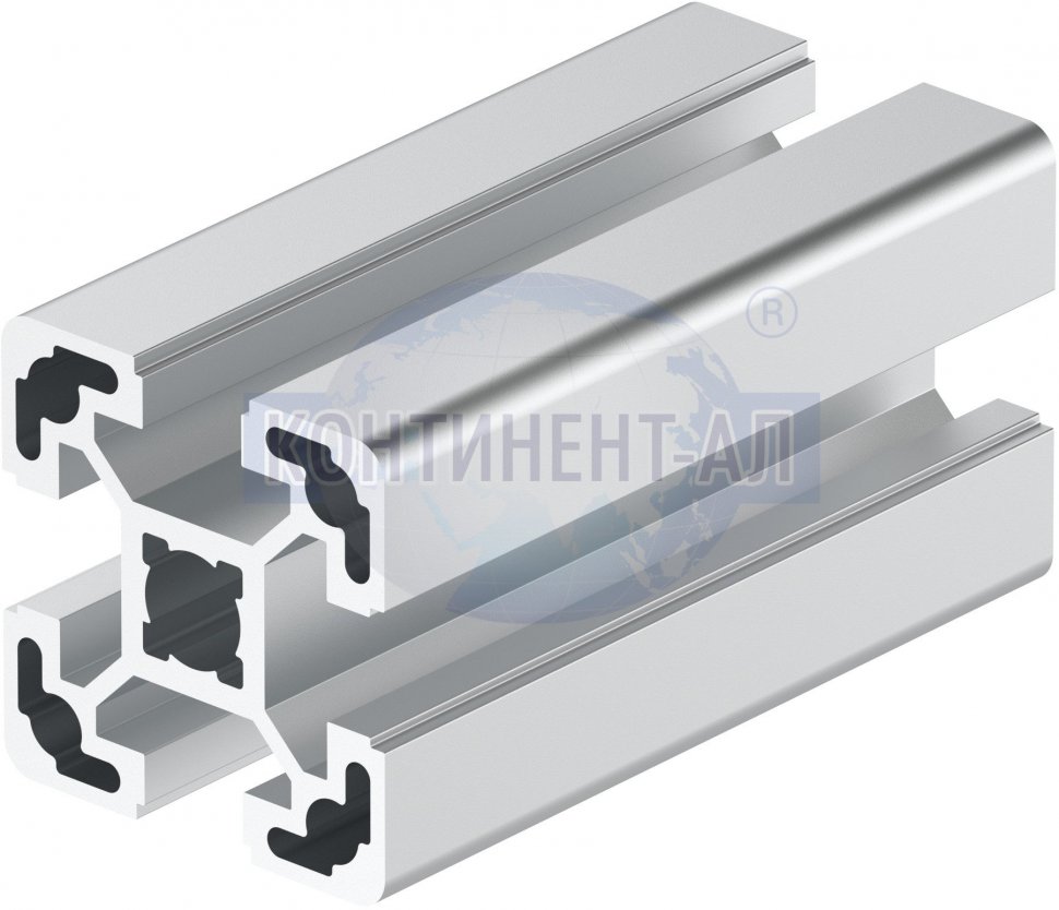 Конструкционный алюминиевый профиль 40×40 мм 6542 — купить в СПб