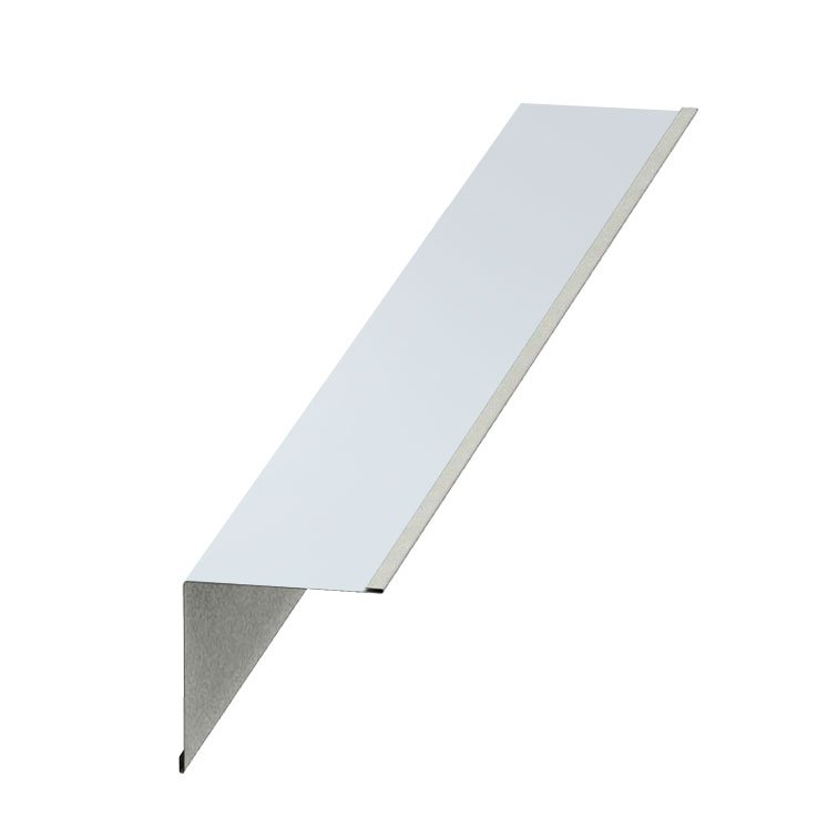 карнизный свес софит. J-фаска docke (пломбир) 3000мм***. подшивка карниза профлистом с10. карнизный свес софит. металлопрофиль для подшивки кровли 0.