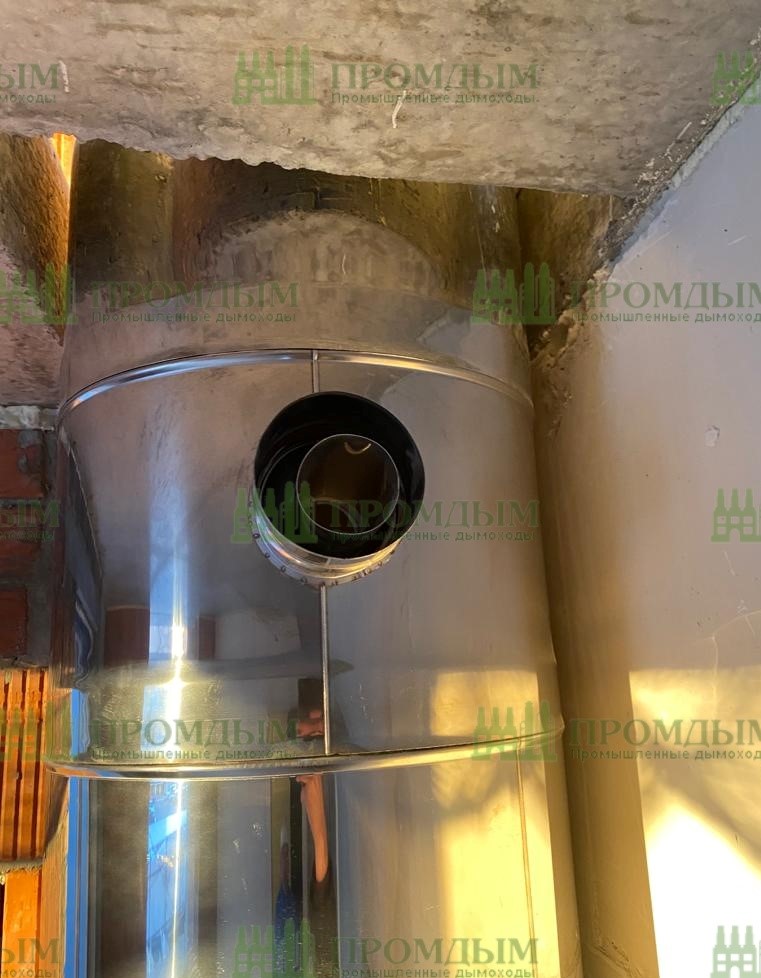 Отводной патрубок под дым и воздух (шахта многоэтажки)