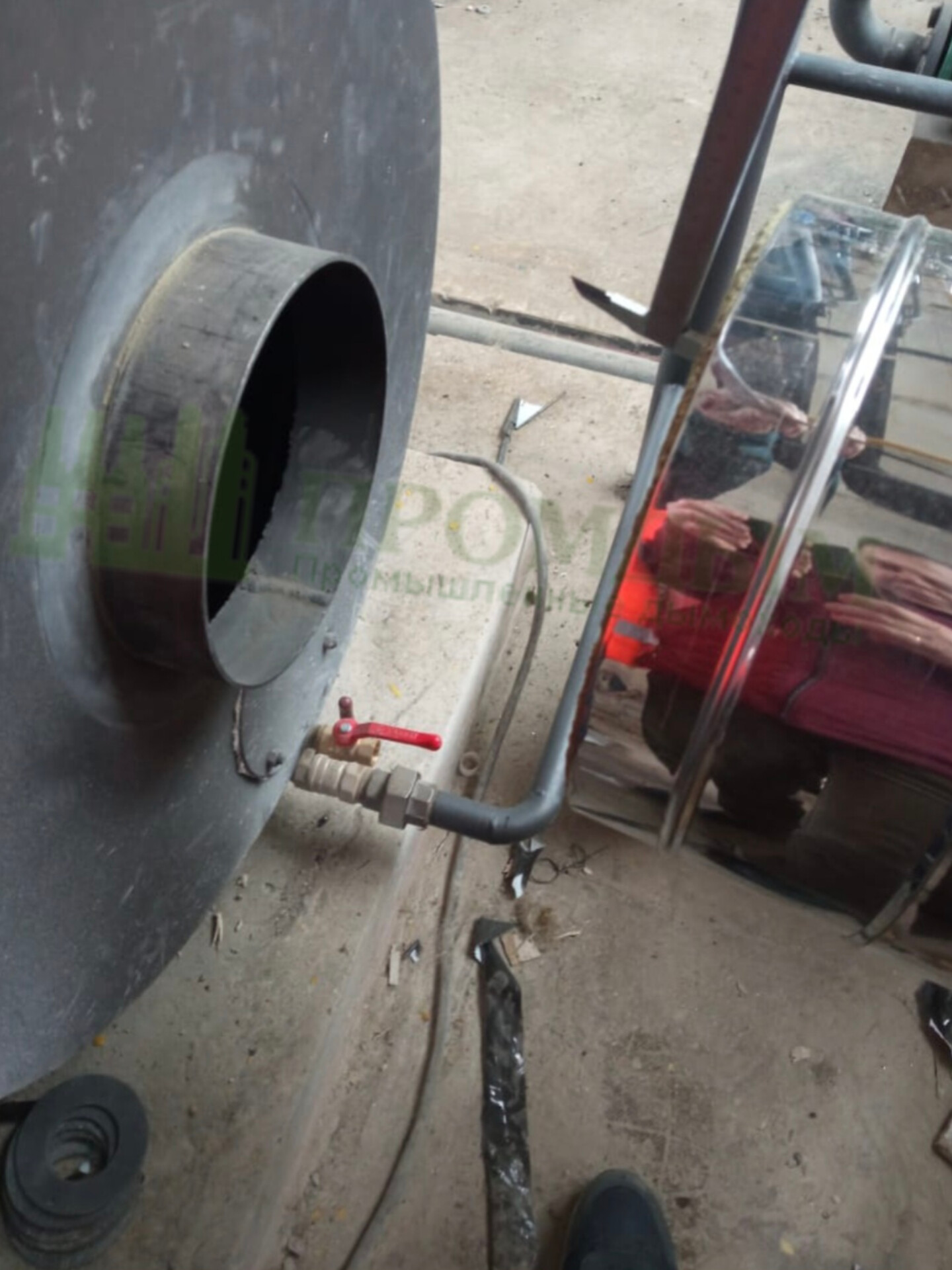 Патрубок котла