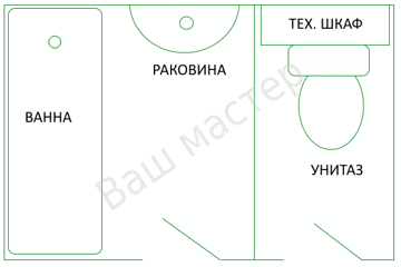 Перепланировка совмещение ванны и туалета