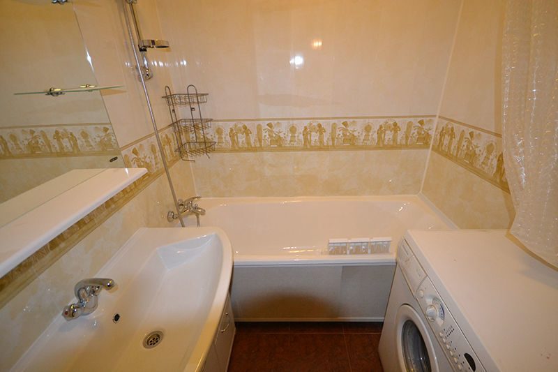 Ремонт ванной комнаты пластиковыми панелями пвх - отделка стеновыми ...