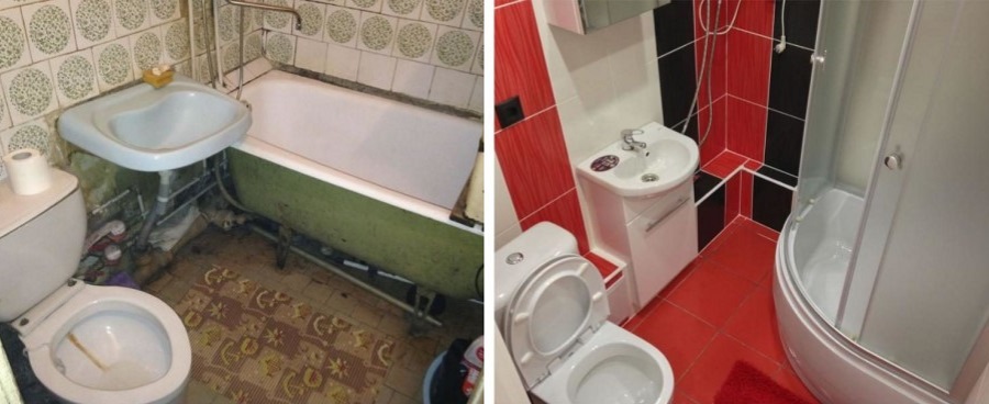 Ремонт ванной комнаты и туалета под ключ в Москве