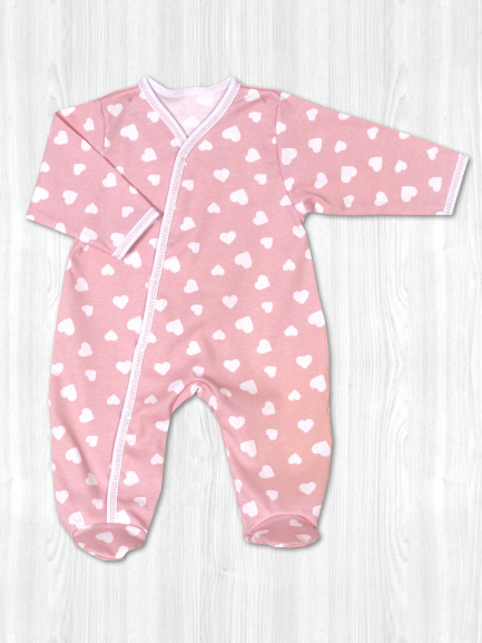 Комбинезон интерлок родное/сердце