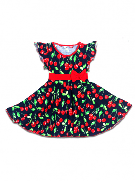 Платье детское вишня/красный