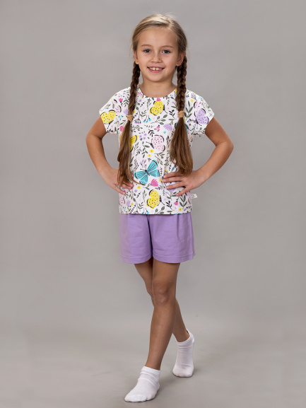 Пижама для девочки футболка+шорты