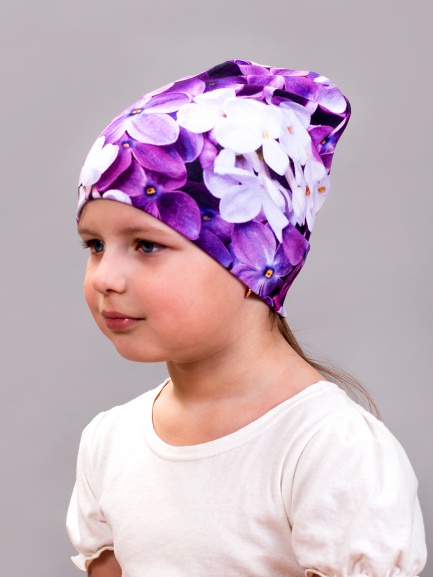 Шапка сирень/фото