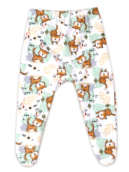 Ползунки для новорожденных на резинке Тигры