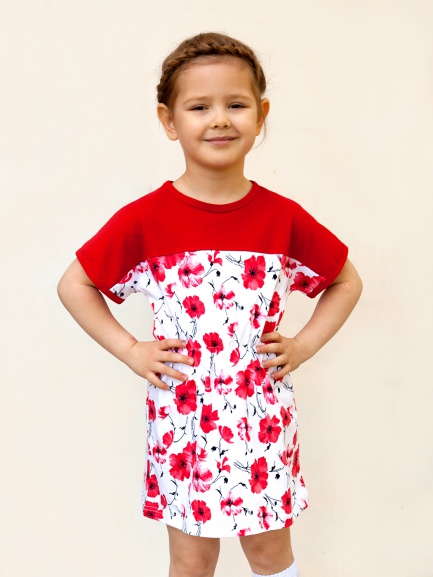 Платье летнее Маки