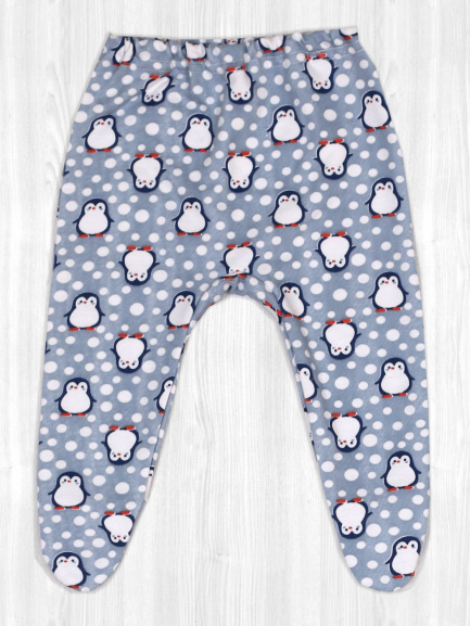 Ползунки на резинке пингвины