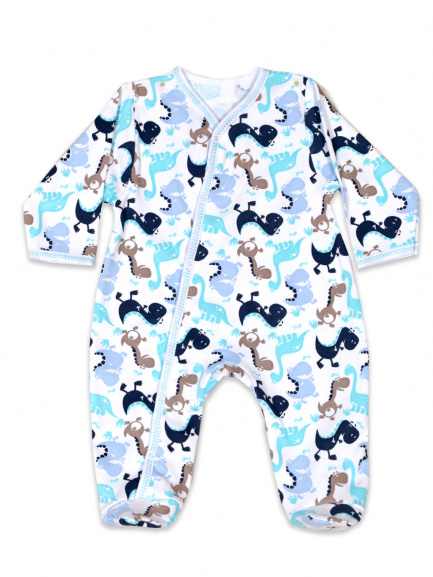 Комбинезон интерлок дино/веселые