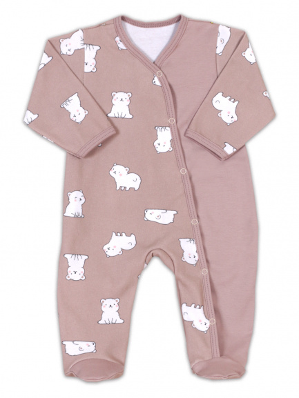 Комбинезон интерлок бурые/медведи