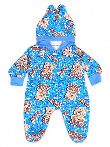 Комбинезон с ушками Мишки/звезды