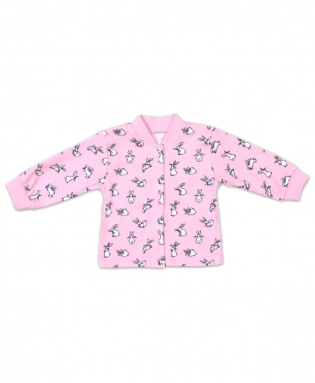 Кофта для новорожденного Зайчата/розовый