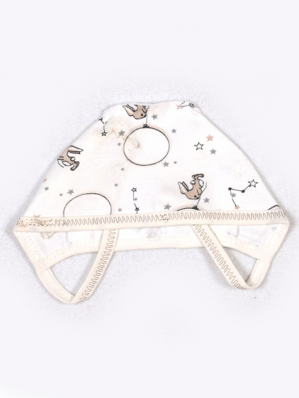 Чепчик "Крошка" шарик/бежевый