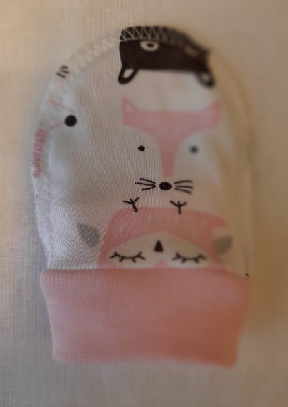 Рукавички лисичка/розовый