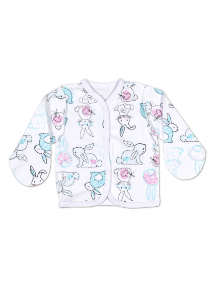 Кофта для новорожденного Крошка зайки/сердце
