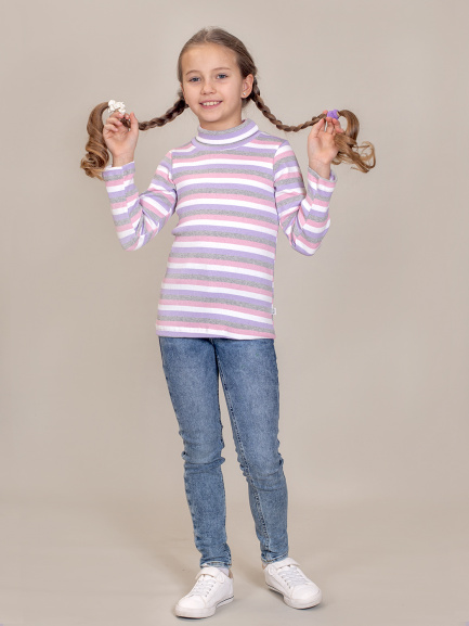 Водолазка (бадлон) сирень/розовый