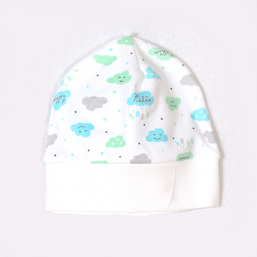 Шапочка детская облака/салат