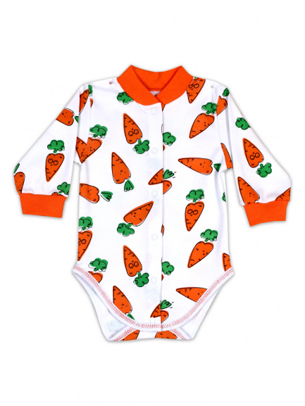 Боди для маленьких детей морковь/оранж