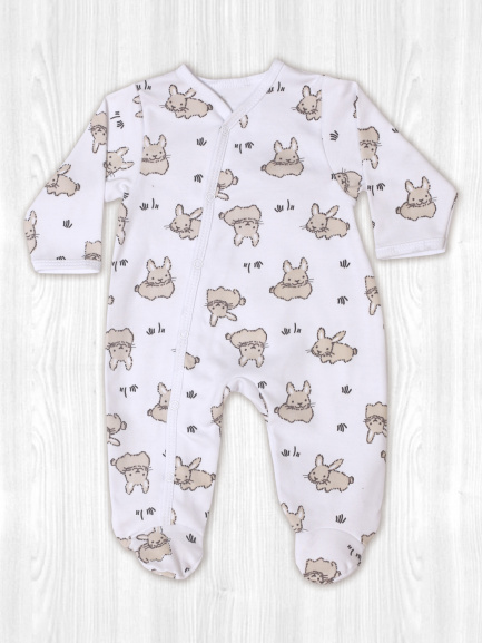 Комбинезон интерлок зайчик/побегайчик