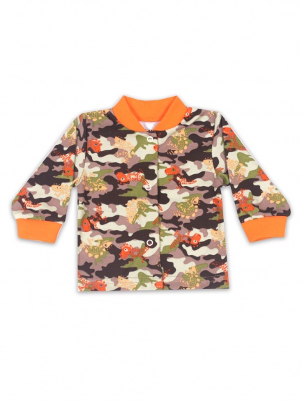 Кофта для новорожденного дино/оранж