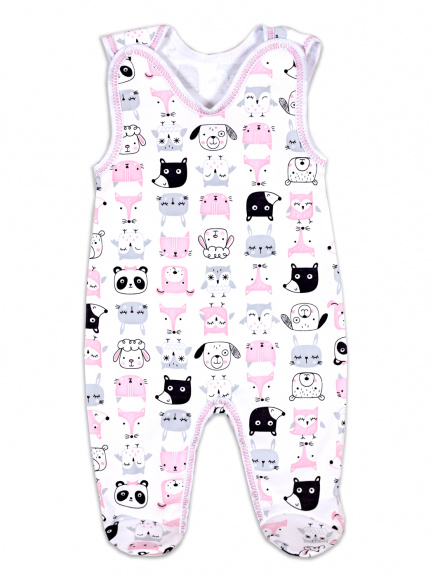 Ползунки детские на кнопках Мордочки