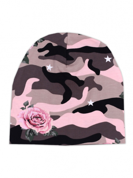 Шапка розы/камуфляж