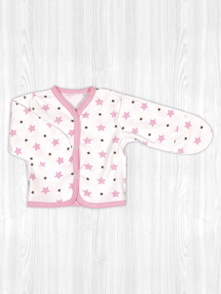 Кофта для новорожденного Крошка звезды/розовый