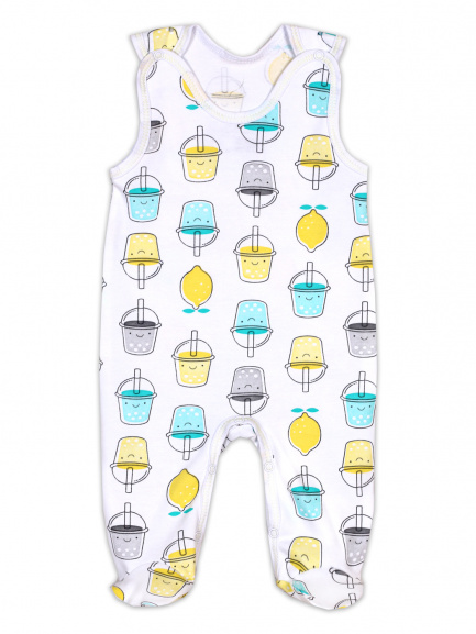 Ползунки детские на кнопках лимончики