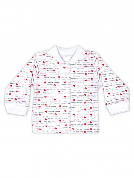 Кофта для новорожденного люблю/маму