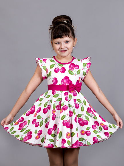 Платье детское вишня