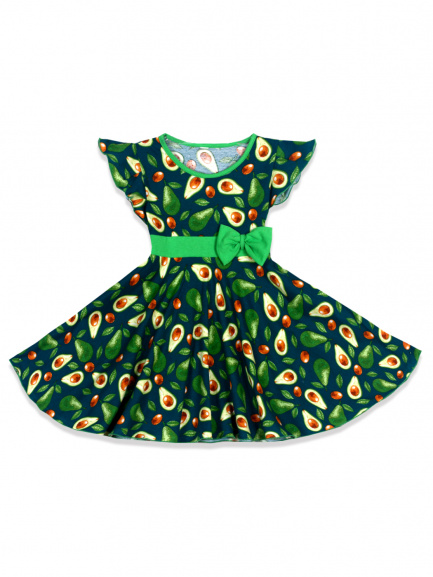 Платье детское авокадо/зеленый