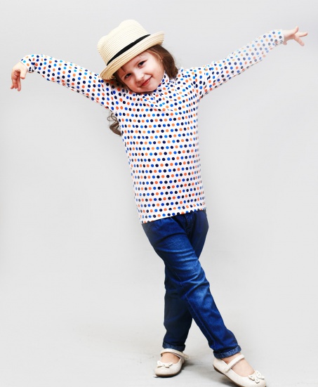 Бадлон водолазка горох