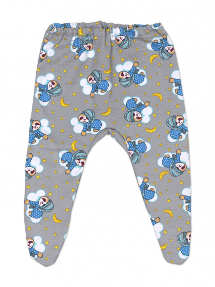 Ползунки для детей на резинке соня/серый