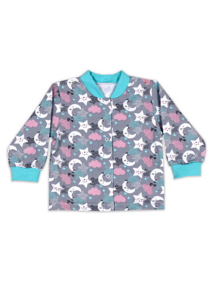 Кофта для новорожденного ночка/голубой