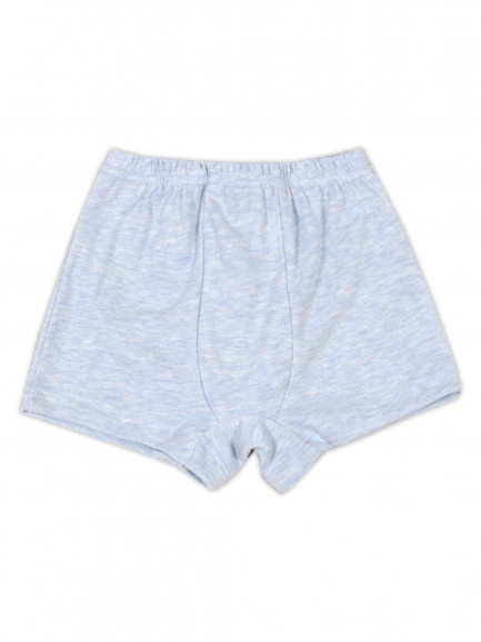 Трусы-боксеры однотонные меланж/голубой