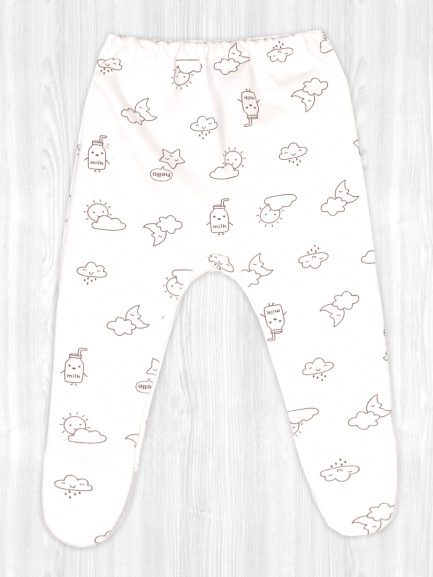 Ползунки на резинке облако/милк