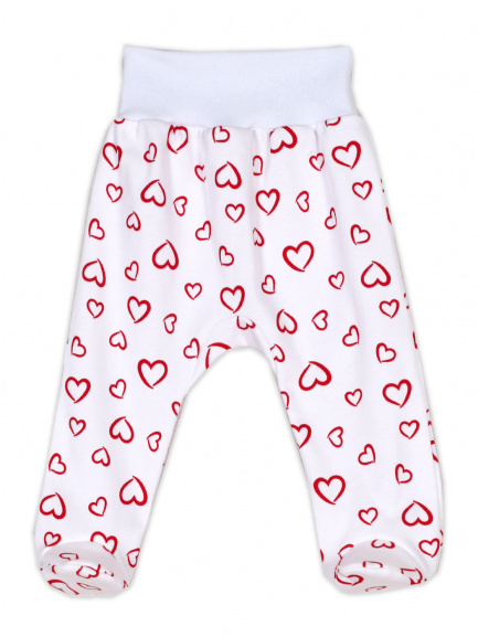 Ползунки детские Крошка на рибане сердечки