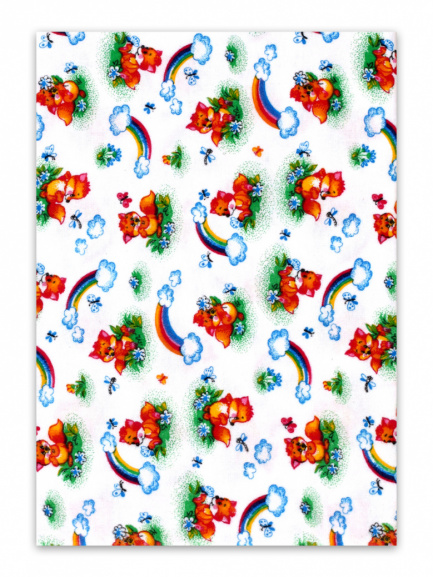 Пеленка фланель набивная Радуга