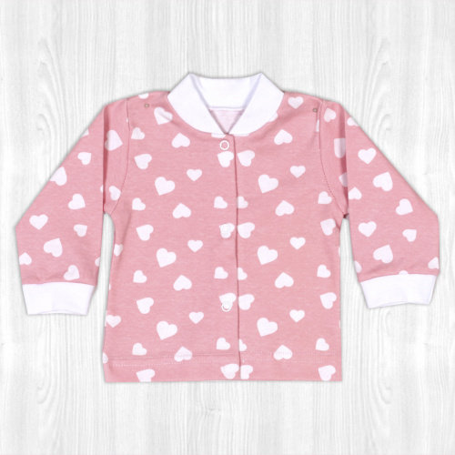 Кофта для новорожденного родное/сердце