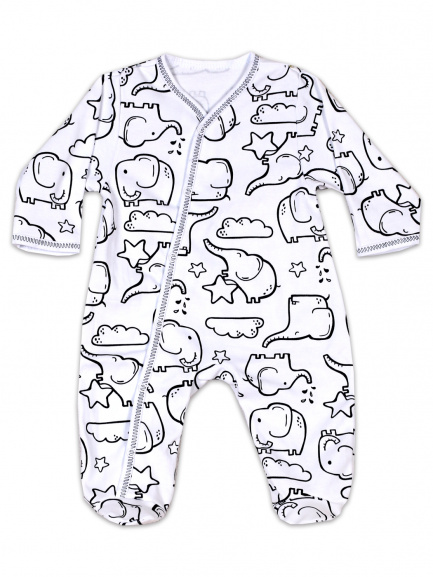 Комбинезон интерлок Слоны