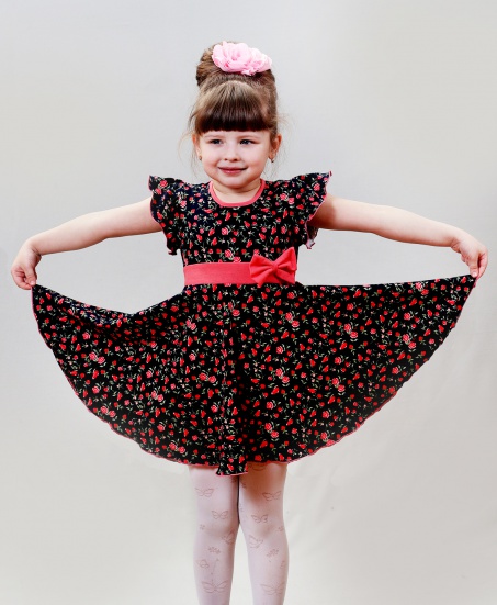 Летнее платье коралл