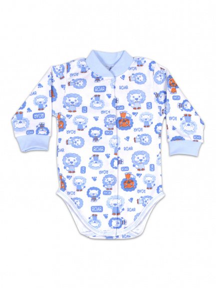 Боди для детей лев/синий