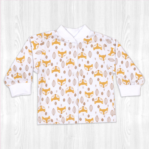 Кофта детская на кнопках лиса/спит