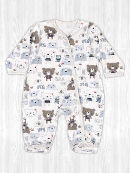Комбинезон интерлок мишки/тедди