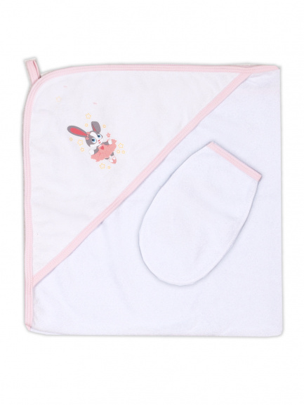Пелёнка купальная с рукавичкой