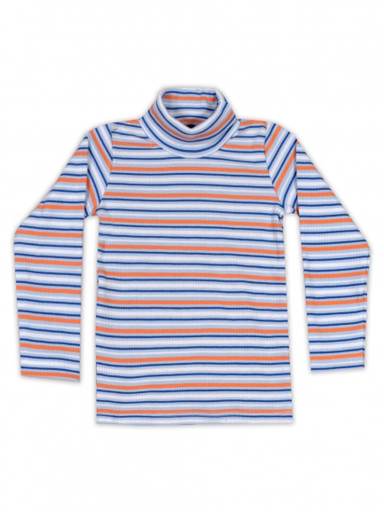 Бадлон однотонный голубой/персик