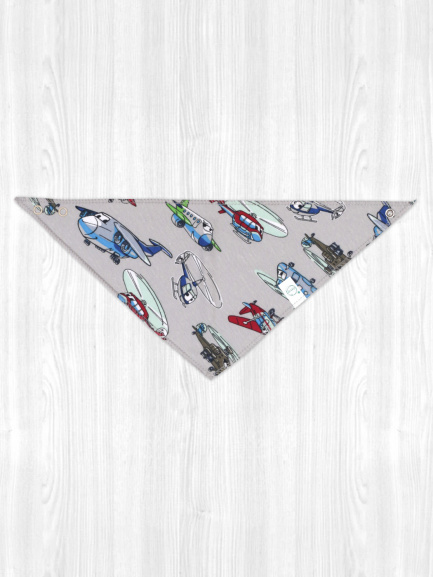 Нагрудник вертолеты/серый