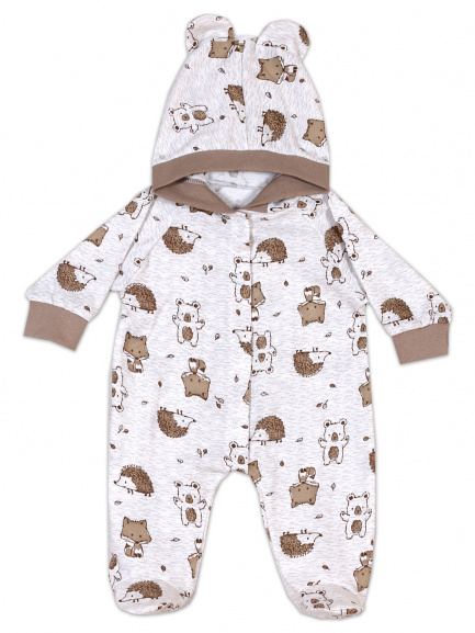 Комбинезон с ушками зверята